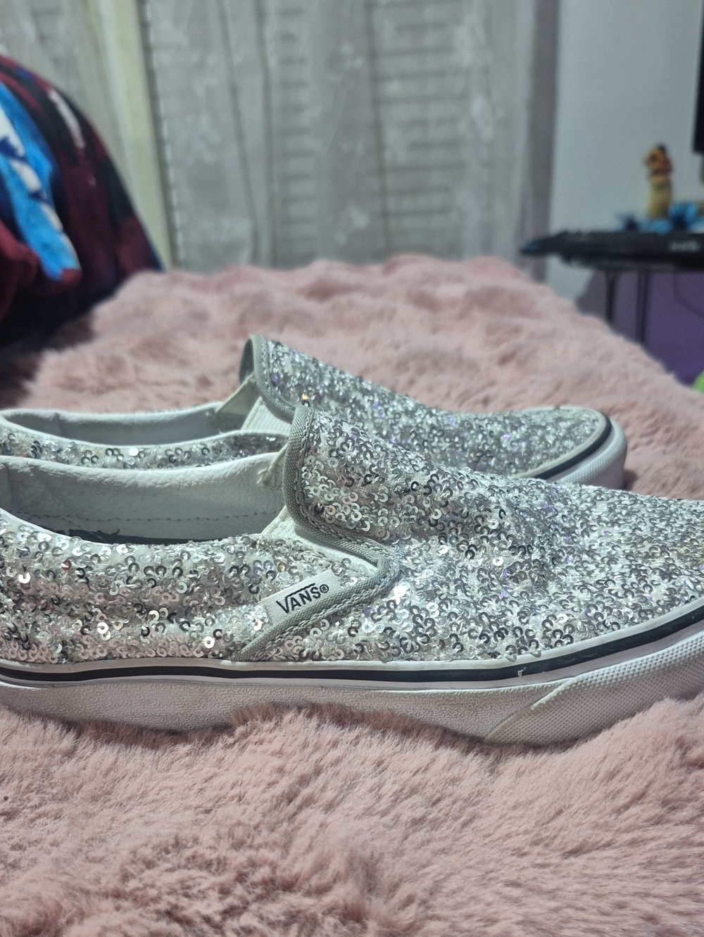 Vans sequin womens 6.5
